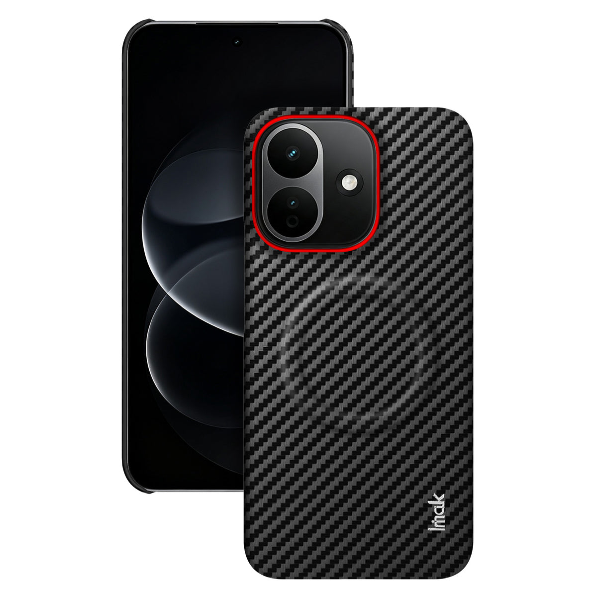 IMAK för Xiaomi Redmi Note 17 Pro 5G Ruiyi-serien Magnetiskt skal Kolfibertexturerat läder + PC-mobilskal