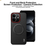 IMAK för Xiaomi Redmi Note 17 Pro 5G Ruiyi-serien Magnetiskt skal Kolfibertexturerat läder + PC-mobilskal