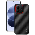 IMAK för Xiaomi Redmi Note 17 5G (Global) / Xiaomi Redmi Note 17 (Indien/Kina) 5G / Xiaomi Redmi Note 17 4G (Global) Ruiyi-seriens skal i kolfibertexturerat läder + PC-skyddsfodral