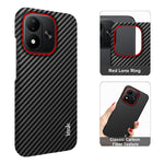 IMAK för Xiaomi Redmi Note 17 5G (Global) / Xiaomi Redmi Note 17 (Indien/Kina) 5G / Xiaomi Redmi Note 17 4G (Global) Ruiyi-seriens skal i kolfibertexturerat läder + PC-skyddsfodral