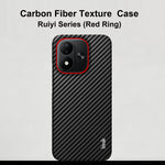 IMAK för Xiaomi Redmi Note 17 5G (Global) / Xiaomi Redmi Note 17 (Indien/Kina) 5G / Xiaomi Redmi Note 17 4G (Global) Ruiyi-seriens skal i kolfibertexturerat läder + PC-skyddsfodral