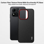 IMAK för Xiaomi Redmi Note 17 5G (Global) / Xiaomi Redmi Note 17 (Indien/Kina) 5G / Xiaomi Redmi Note 17 4G (Global) Ruiyi-seriens skal i kolfibertexturerat läder + PC-skyddsfodral