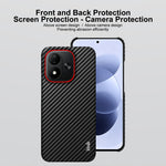 IMAK för Xiaomi Redmi Note 17 5G (Global) / Xiaomi Redmi Note 17 (Indien/Kina) 5G / Xiaomi Redmi Note 17 4G (Global) Ruiyi-seriens skal i kolfibertexturerat läder + PC-skyddsfodral