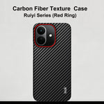 IMAK för Xiaomi Redmi Note 17 Pro 5G Ruiyi-seriens skal i kolfibertexturerat läder + PC-skyddsfodral