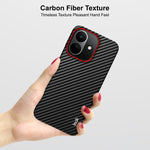 IMAK för Xiaomi Redmi Note 17 Pro 5G Ruiyi-seriens skal i kolfibertexturerat läder + PC-skyddsfodral