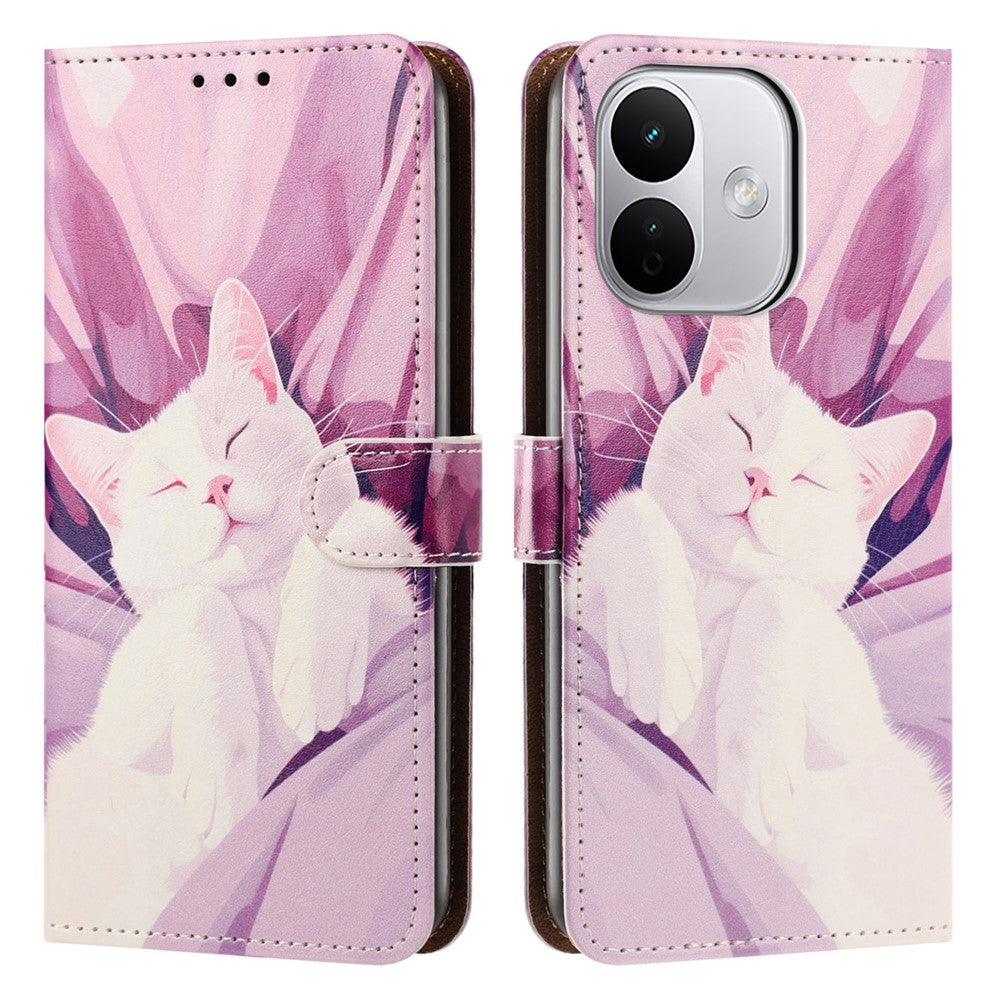 Wallet Case For Xiaomi Redmi Note 17 Pro Max 5G  /  17 Pro+ 5G  /  17 Pro 5G Pattern Printed Flip Stand PU Leather Phone Cover with Wrist Strap