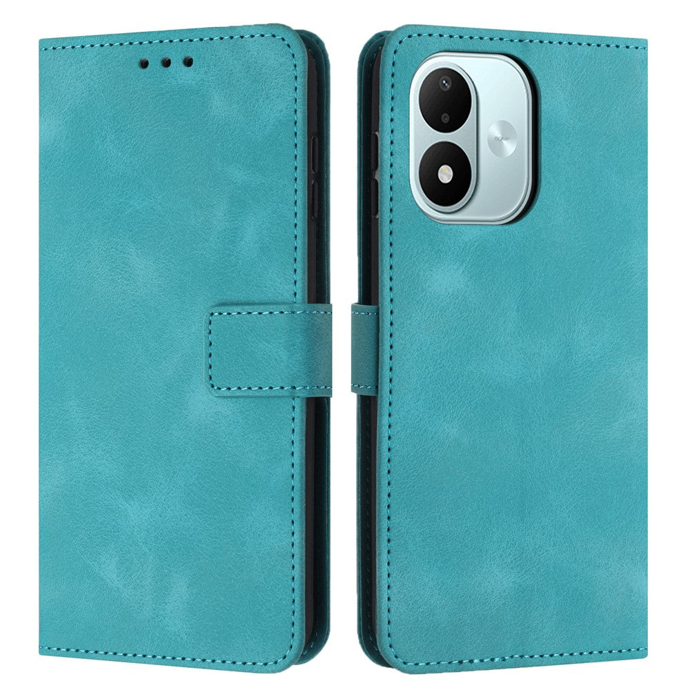 Læderetui til Xiaomi Redmi Note 17 5G (Global) / 17 4G (Global) / 17 (Indien/Kina) 5G, ensfarvet tegnebogsetui til mobiltelefon