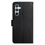 HT02 Nappa Texture Phone Cover for Samsung Galaxy A34 5G, Magnetic Clasp Genuine Leather Wallet Stand Anti-scratch Flip Phone Case