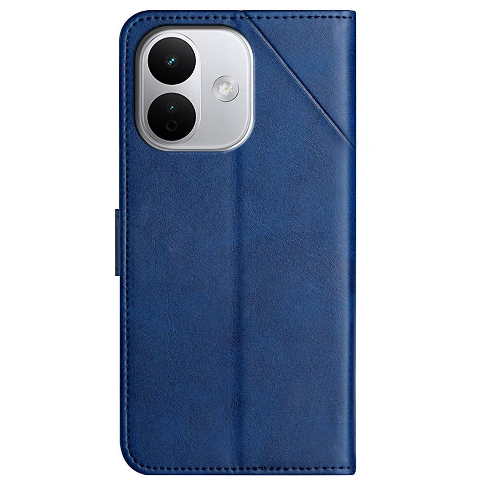 Leather Case For Xiaomi Redmi Note 17 Pro Max 5G  /  17 Pro+ 5G  /  17 Pro 5G Line Pattern Wallet Phone Cover with Wrist Strap