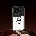 For Xiaomi 17T Pro Phone Case TPU Rubberized Anti-Slip Whitewasher Panda Pattern Back Cover