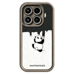 For Xiaomi 17T Pro Phone Case TPU Rubberized Anti-Slip Whitewasher Panda Pattern Back Cover