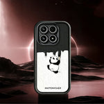 For Xiaomi 17 Phone Case TPU Rubberized Anti-Slip Whitewasher Panda Pattern Back Cover