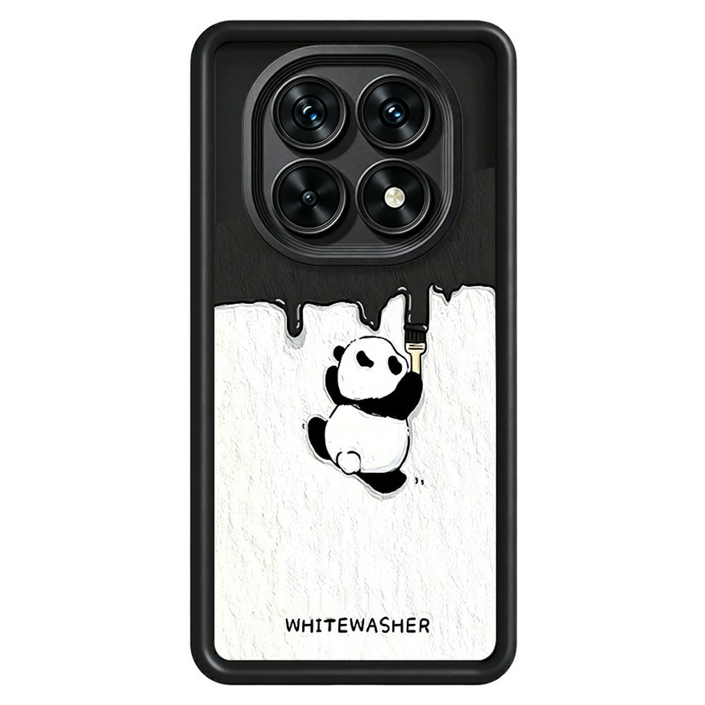 Phone Case for Xiaomi Redmi Note 15 5G (Global) / Note 15 4G (Global) / Poco M8 5G , TPU Rubberized Anti-Slip Whitewasher Panda Pattern Back Cover