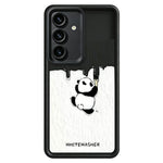 Samsung Galaxy S26 mobilskal TPU Gummerat Antihalk Vitkalkande Panda Mönster Baksida