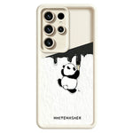 Samsung Galaxy S26 Ultra mobilskal TPU Gummerat Antihalk Vitkalkning Panda Mönster Baksida