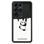Samsung Galaxy S26 Ultra mobilskal TPU Gummerat Antihalk Vitkalkning Panda Mönster Baksida