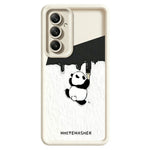 Samsung Galaxy A56 5G mobilskal TPU Gummerat Antihalk Vitkalkning Panda Mönster Baksida