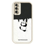 mobilskal till Samsung Galaxy A18 5G / A18 4G / A17 4G / A17 5G TPU Gummerat Antihalkigt Vitkalkat Panda Mönster Baksida
