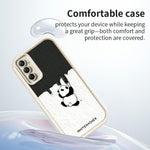 mobilskal till Samsung Galaxy A18 5G / A18 4G / A17 4G / A17 5G TPU Gummerat Antihalkigt Vitkalkat Panda Mönster Baksida