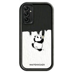 mobilskal till Samsung Galaxy A18 5G / A18 4G / A17 4G / A17 5G TPU Gummerat Antihalkigt Vitkalkat Panda Mönster Baksida