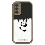 mobilskal till Samsung Galaxy A18 5G / A18 4G / A17 4G / A17 5G TPU Gummerat Antihalkigt Vitkalkat Panda Mönster Baksida