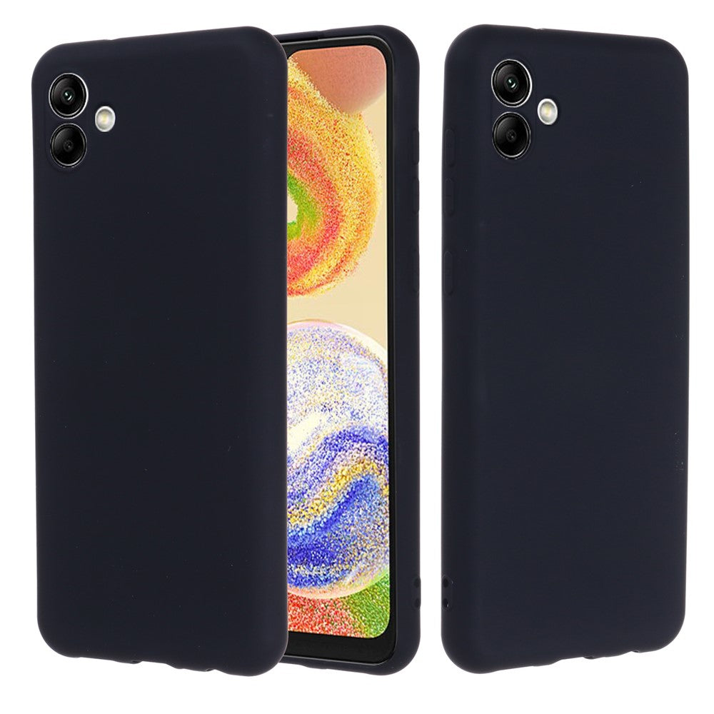 For Samsung Galaxy A04e 4G / F04 4G / M04 4G Soft Silicone Phone Case Anti-scratch Protective Back Cover with Strap