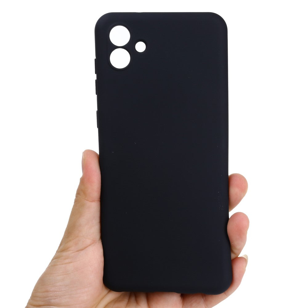 For Samsung Galaxy A04e 4G / F04 4G / M04 4G Soft Silicone Phone Case Anti-scratch Protective Back Cover with Strap