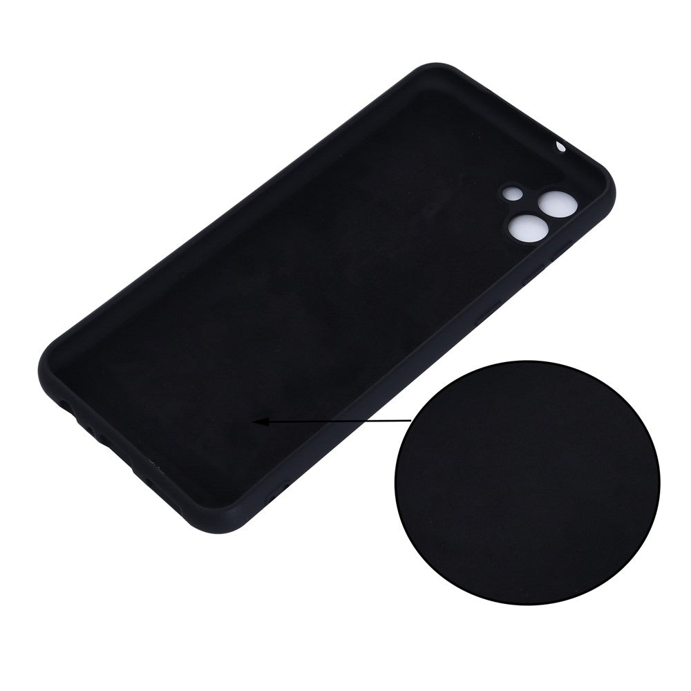 For Samsung Galaxy A04e 4G / F04 4G / M04 4G Soft Silicone Phone Case Anti-scratch Protective Back Cover with Strap