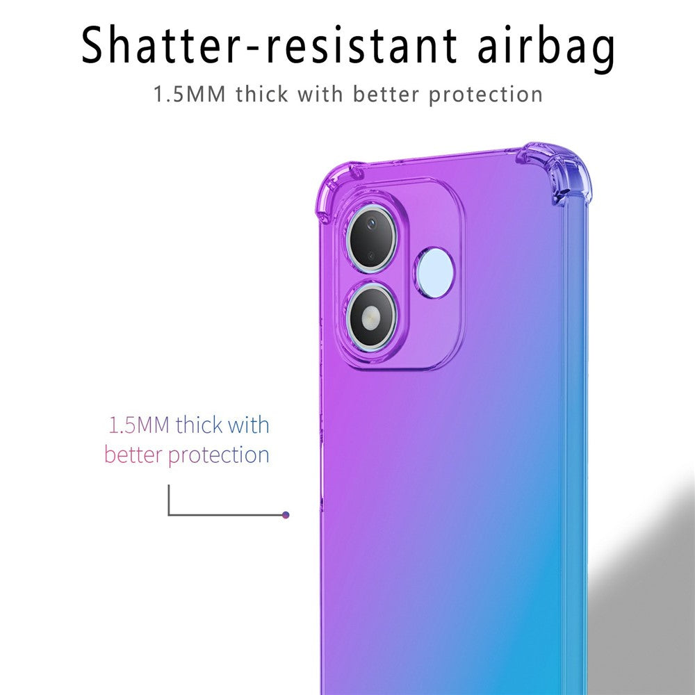 Fodral för Xiaomi Redmi Note 17 5G (Global) / 17 4G (Global) / 17 (Indien/Kina) 5G Gradient Color TPU Anti-Drop Phone Cover