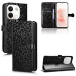 For Xiaomi Redmi Note 17 Pro Max 5G  /  17 Pro+ 5G Wallet Case Dot Pattern Imprint PU Leather Phone Cover with Wrist Strap