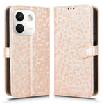 For Xiaomi Redmi Note 17 Pro Max 5G  /  17 Pro+ 5G Wallet Case Dot Pattern Imprint PU Leather Phone Cover with Wrist Strap