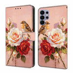 Läderfodral för Samsung Galaxy S26 Ultra med mönstertryck, plånboksfodral med fällbart stativ