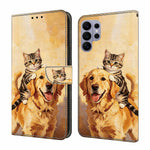 Läderfodral för Samsung Galaxy S26 Ultra med mönstertryck, plånboksfodral med fällbart stativ