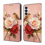 Läderfodral för Samsung Galaxy S26+ med mönstertryck, plånboksfodral med fällbart stativ