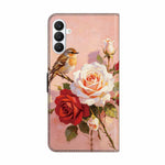 Läderfodral för Samsung Galaxy S26+ med mönstertryck, plånboksfodral med fällbart stativ