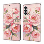Läderfodral för Samsung Galaxy S26+ med mönstertryck, plånboksfodral med fällbart stativ