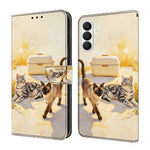 Läderfodral för Samsung Galaxy S26+ med mönstertryck, plånboksfodral med fällbart stativ