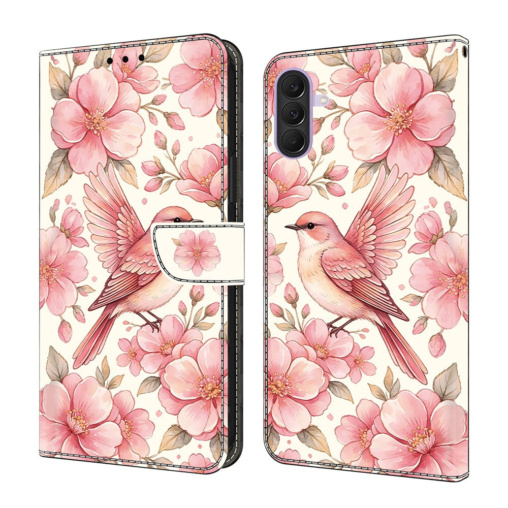 Samsung Galaxy A27 5G Läderfodral Mönster Tryck Plånbok Flip Stativ mobilfodral