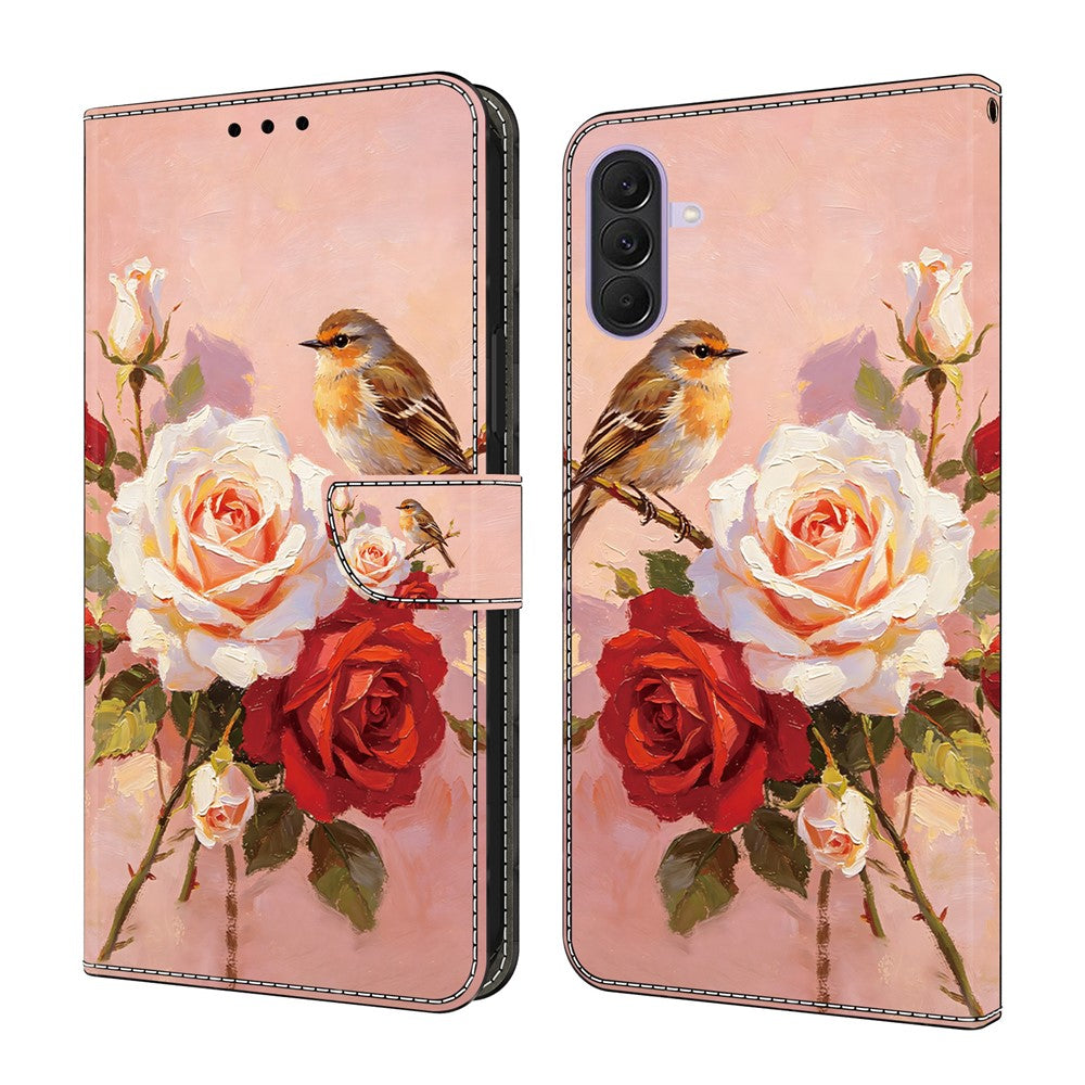 Samsung Galaxy A37 5G Läderfodral Mönster Tryck Plånbok Flip Stativ mobilfodral