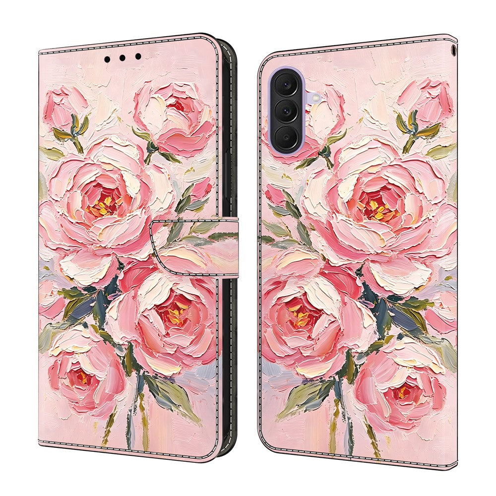 Samsung Galaxy A37 5G Läderfodral Mönster Tryck Plånbok Flip Stativ mobilfodral