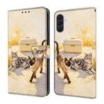 Samsung Galaxy A37 5G Läderfodral Mönster Tryck Plånbok Flip Stativ mobilfodral