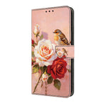 Läderfodral till Samsung Galaxy A18 5G / A18 4G / A17 5G / A17 4G Mönstertryck Plånbok med fällbart stativ mobilskal