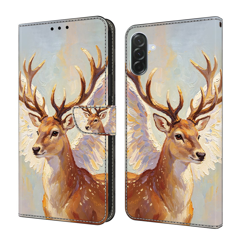 Samsung Galaxy A36 5G Läderfodral Mönster Tryck Plånbok Flip Stativ mobilfodral