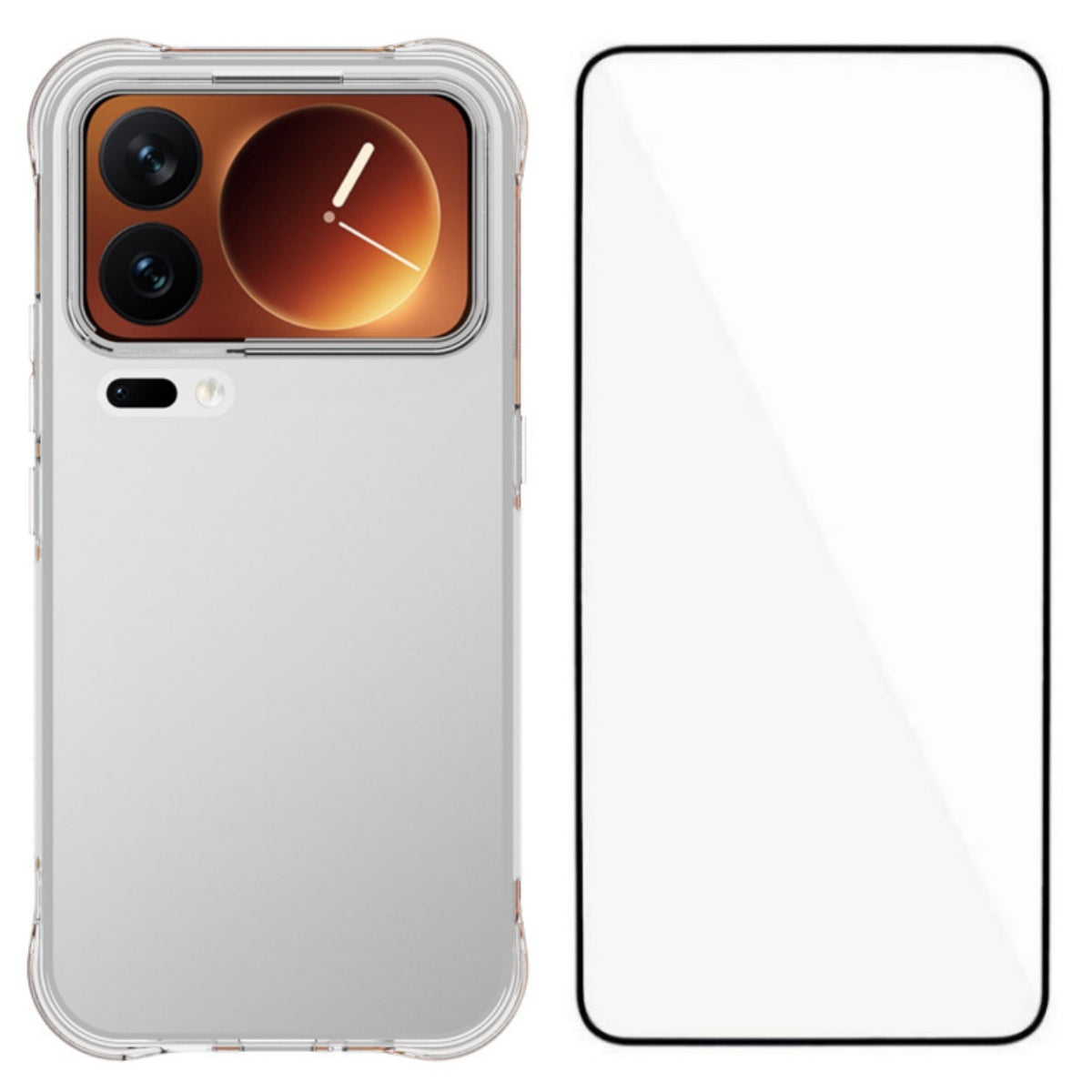 WANLONFENG for Xiaomi 18 Pro Max WL Series Case 2.0mm TPU Phone Cover with Tempered Glass Film