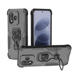 WANLONFENG för Xiaomi Redmi Note 17 5G (Global) / Xiaomi Redmi Note 17 (Indien/Kina) 5G / Xiaomi Redmi Note 17 4G (Global) mobilskal PC TPU Bakstycke Stativ med Härdat Glas