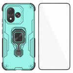 WANLONFENG för Xiaomi Redmi Note 17 5G (Global) / Xiaomi Redmi Note 17 (Indien/Kina) 5G / Xiaomi Redmi Note 17 4G (Global) mobilskal PC TPU Bakstycke Stativ med Härdat Glas