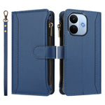Xiaomi Redmi Note 17 Pro Max 5G / Xiaomi Redmi Note 17 Pro+ 5G Läderfodral 9 Kortfack Dragkedja Plånboksfodral med Handledsrem