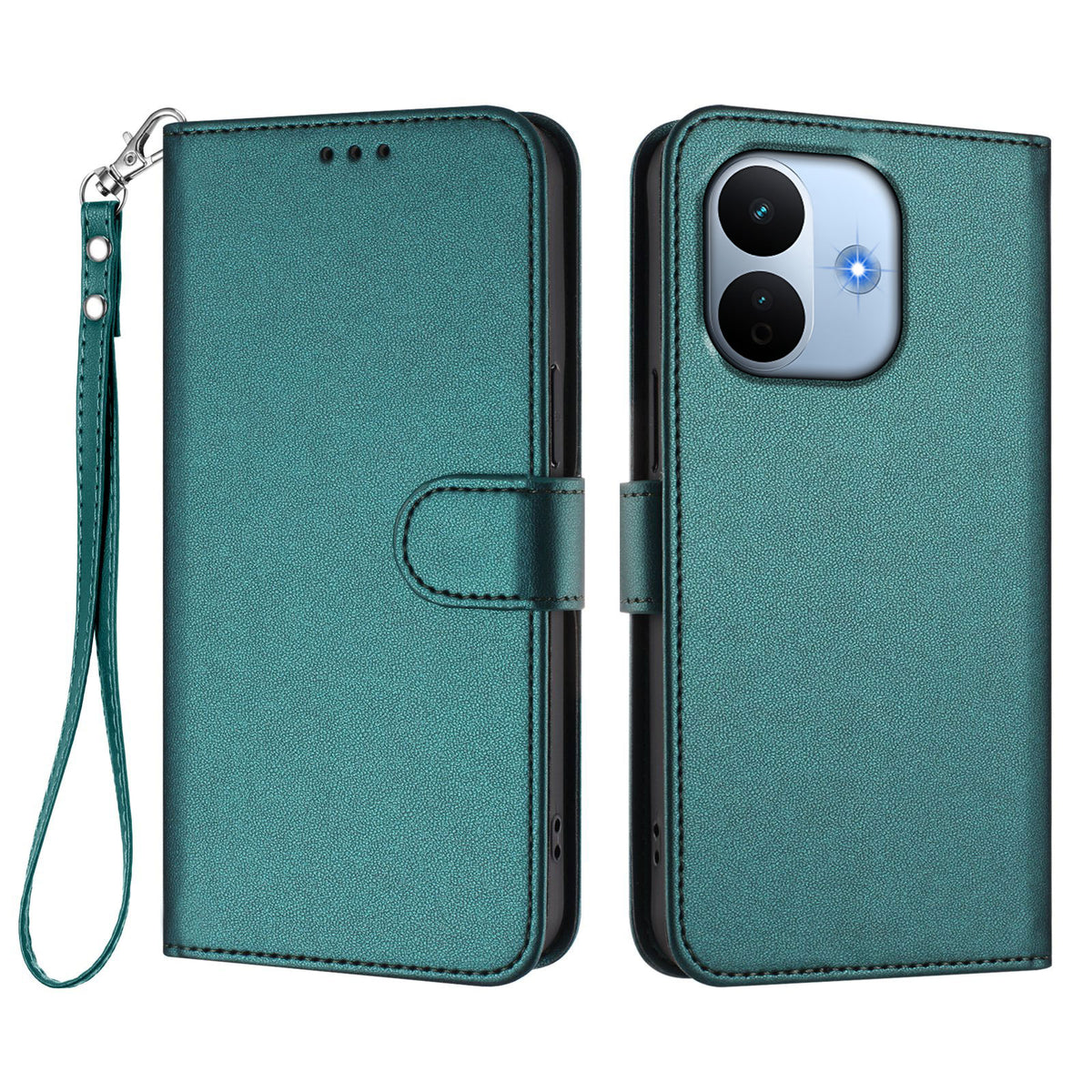 For Xiaomi Redmi Note 17 Pro Max 5G / Xiaomi Redmi Note 17 Pro+ 5G Leather Case Wallet Stand Phone Cover with Wrist Strap