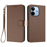 For Xiaomi Redmi Note 17 Pro Max 5G / Xiaomi Redmi Note 17 Pro+ 5G Leather Case Wallet Stand Phone Cover with Wrist Strap