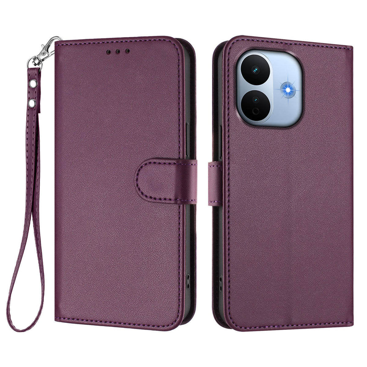 For Xiaomi Redmi Note 17 Pro Max 5G / Xiaomi Redmi Note 17 Pro+ 5G Leather Case Wallet Stand Phone Cover with Wrist Strap